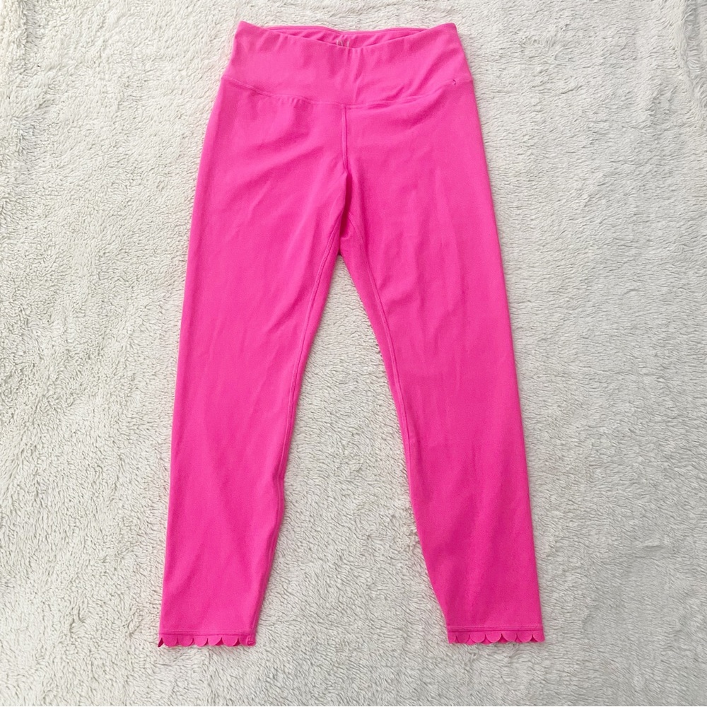 IVL Collective Scallop Active 7/8 Leggings Barbiecore